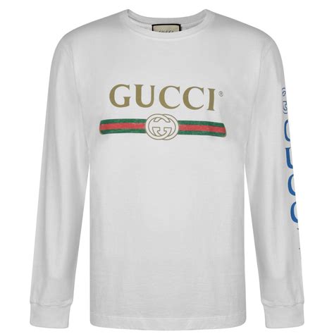 fake gucci long sleve shirts|gucci t shirt real.